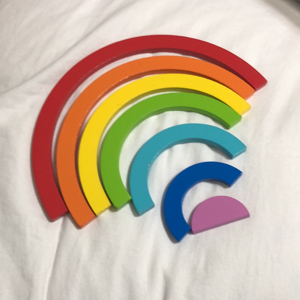 Wooden rainbow puzzle. ๐ - Picture 2 of 3